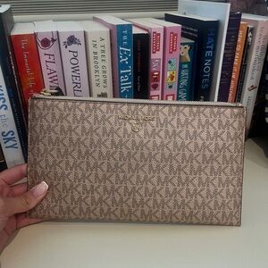 Michael Kors Metallic Gold Pouch